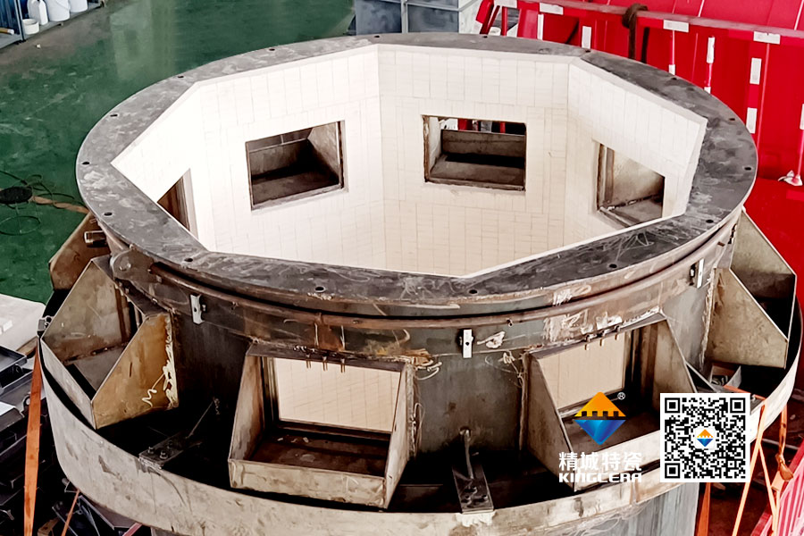 細(xì)胞磨筒體內(nèi)襯K95氧化鋁陶瓷防磨方案